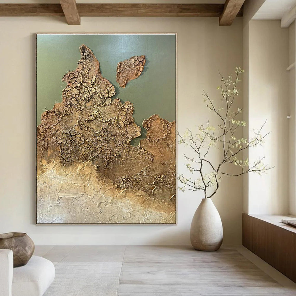 Colossal Size Custom-Engineered Handmade Abstract Canvas for Office & Dining Room DLZ2209