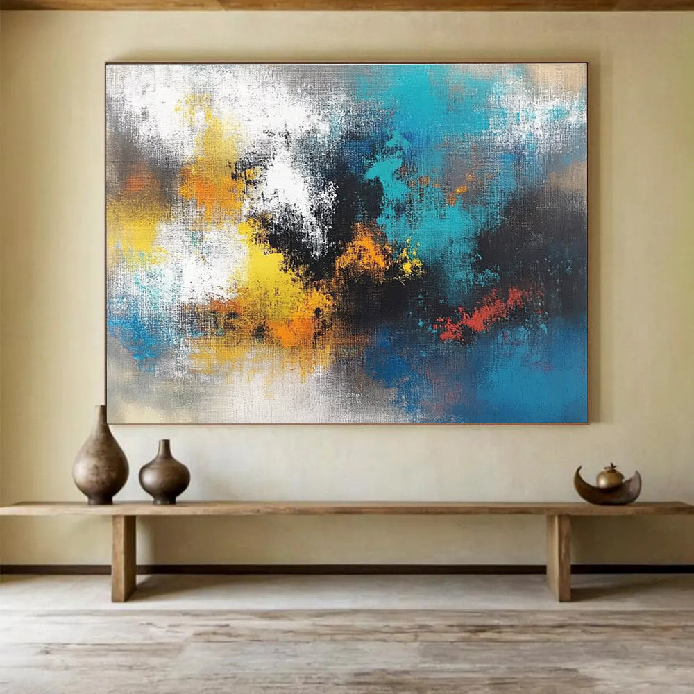 Colorful Abstract Blend - Expressive Modern Abstract Painting DYP001
