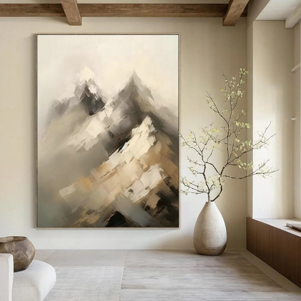 Hand - Painted Abstract Murals for Hallway Picture Ledge Displays & Entryway Doggy Corners DLZ0840