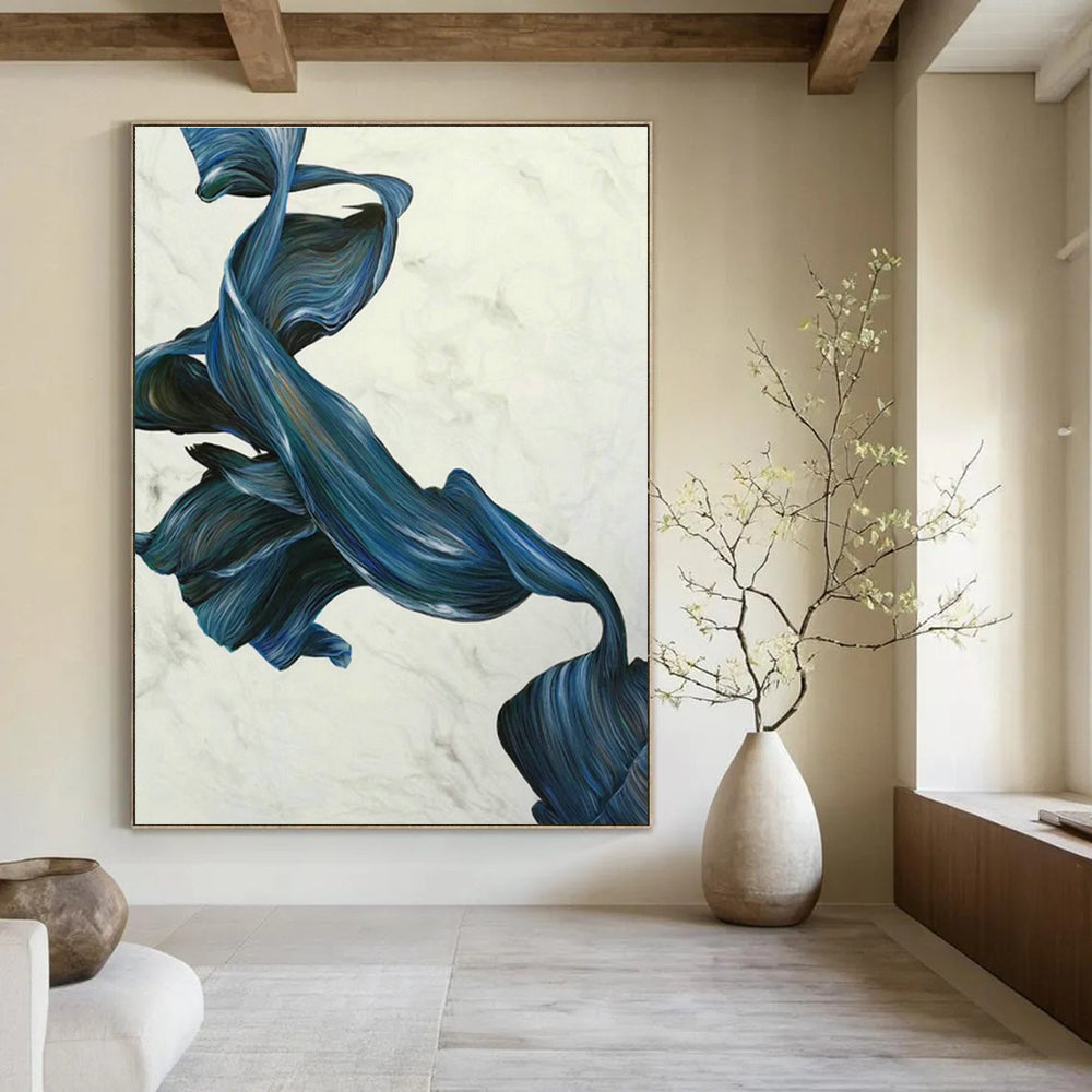 Grand - Sized Hand - Painted Abstracts for Cottage Hallway and Dining Room DLZ0539