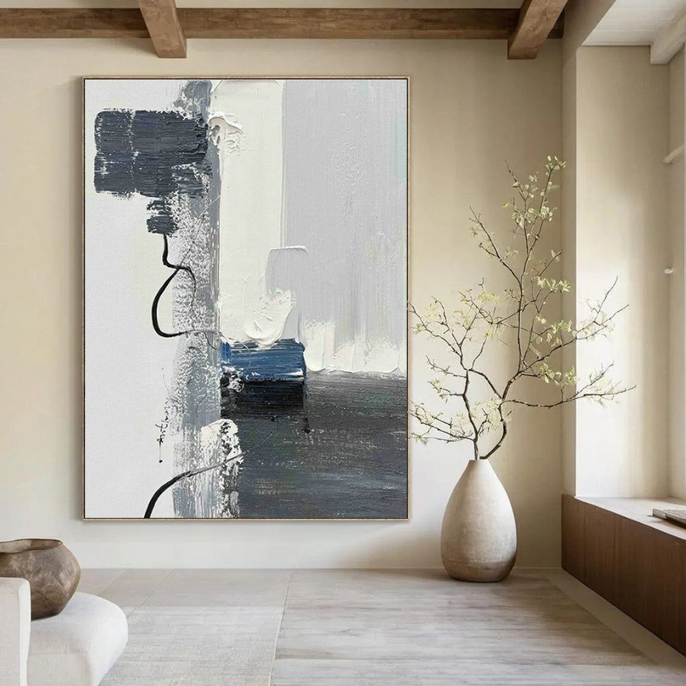 Large Custom Handmade Abstract Painting for Cottage Office & Living Room DLZ1672