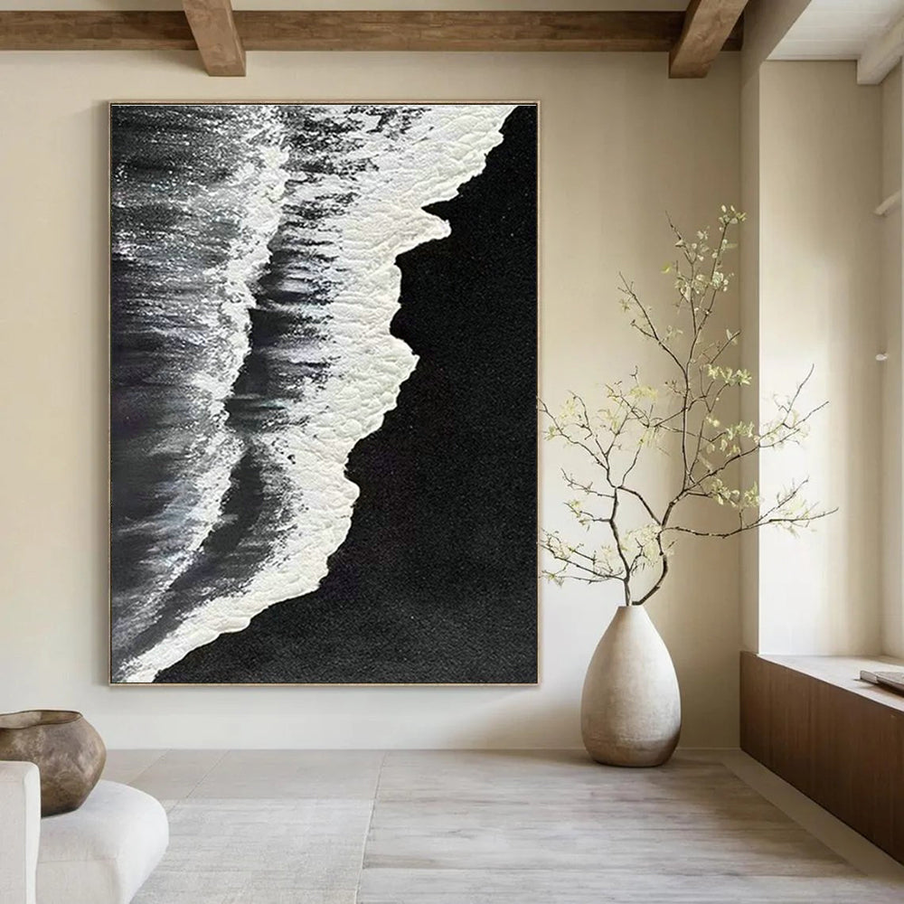Handmade Abstract Color Mural, Creating a Romantic Atmosphere for Bedroom and Dining Room DLZ0969