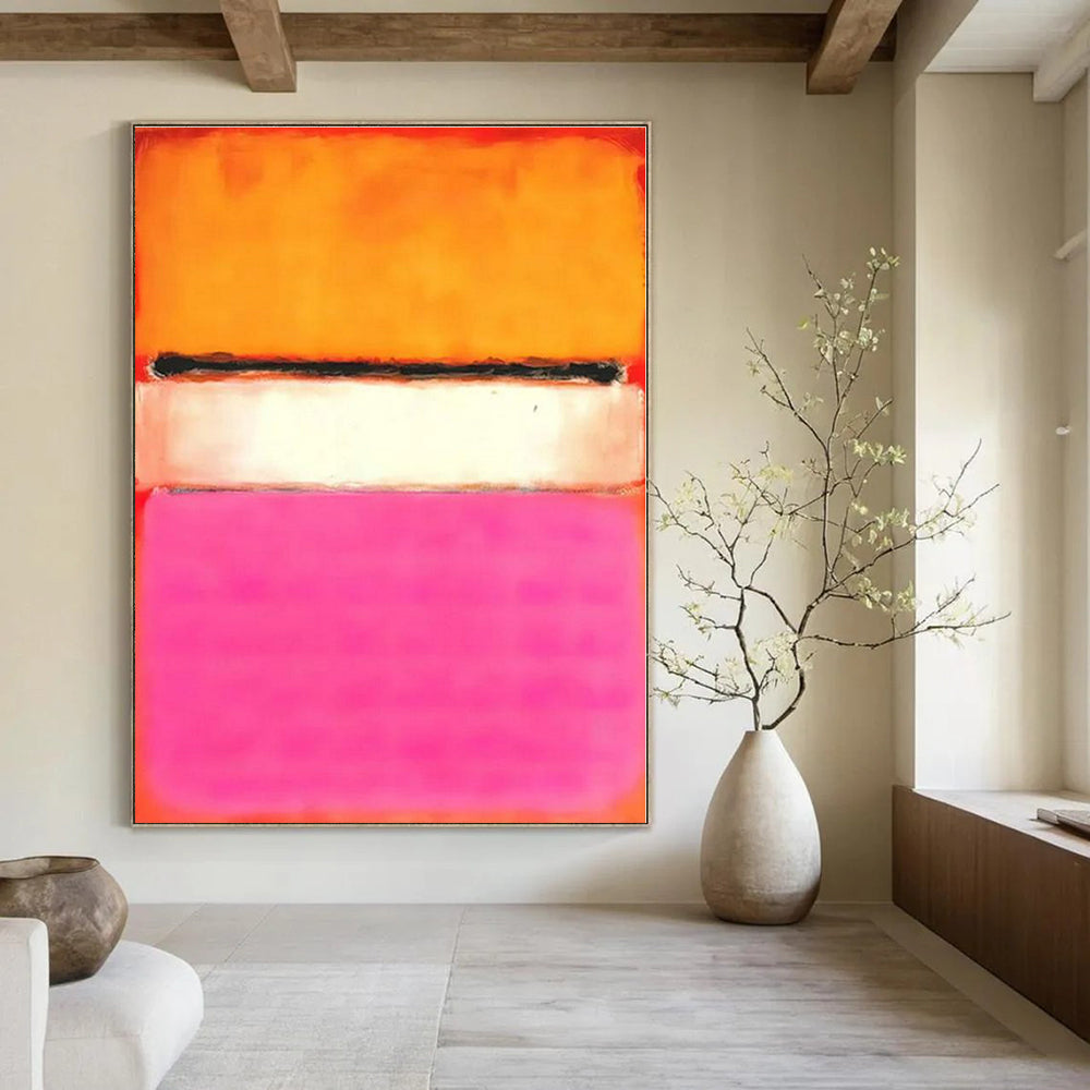 Hand-Painted Abstract Art for Cottage Hallway & Living Room DLZ2308
