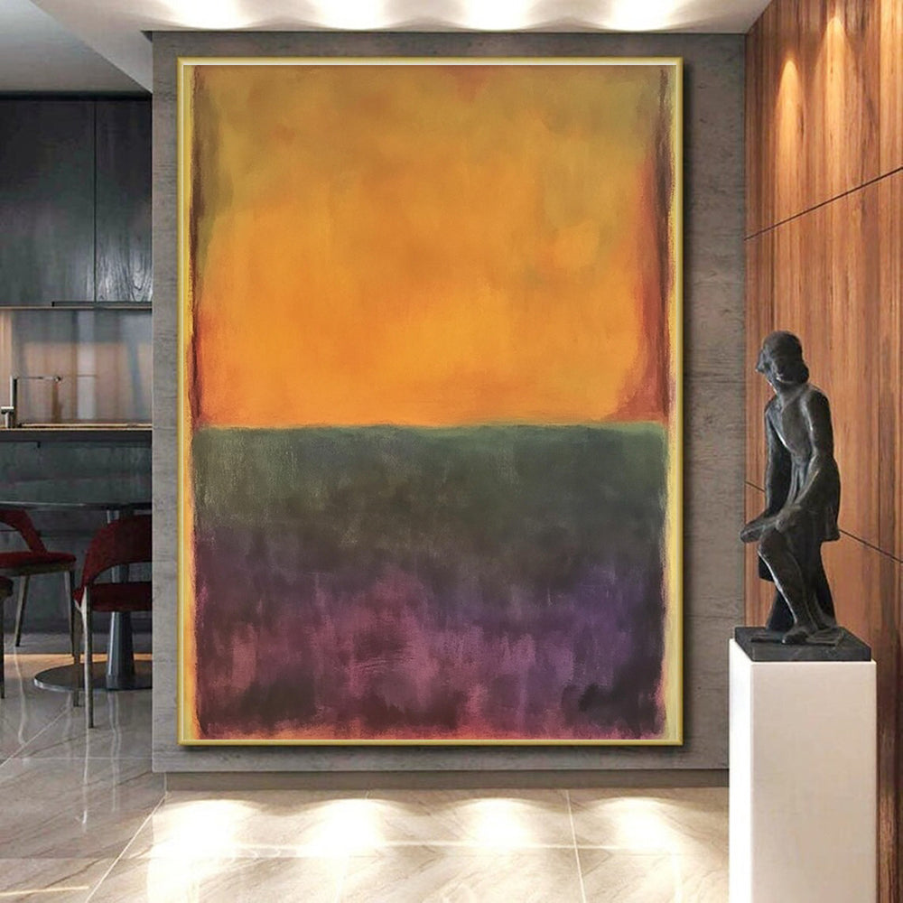 Orange Purple Gradient Abstract Painting GER837