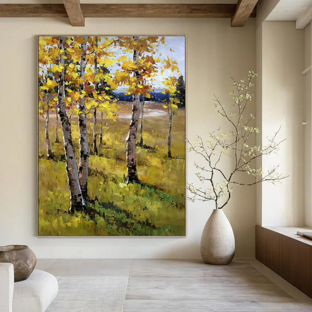 Oversized Handmade Abstract Art for Cottage Living Room & Bedroom DLZ1291