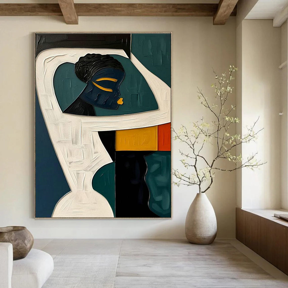 Gigantic Custom-Built Handmade Abstract Wall Art for Hallway & Entryway DLZ2171