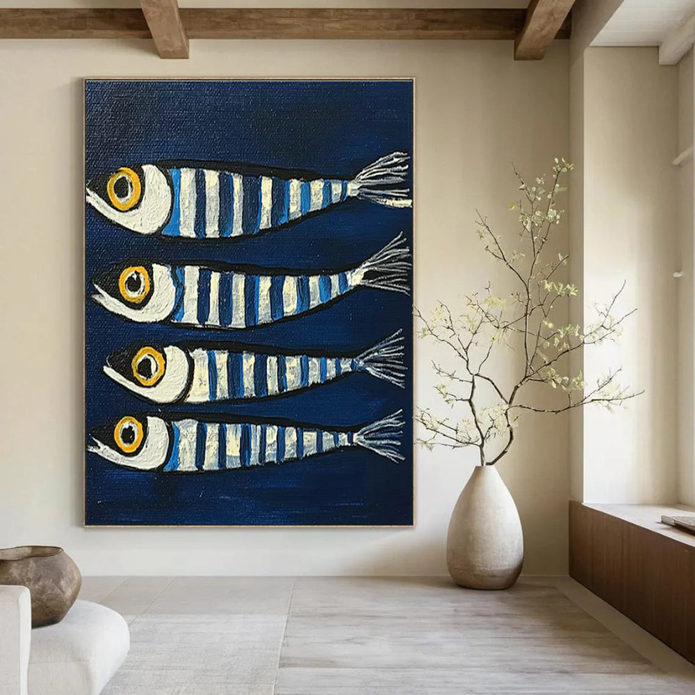 Monumental Personalized Handmade Abstract Painting for Hallway & Cottage DLZ2100