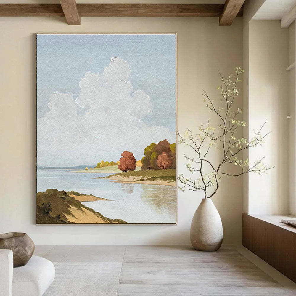 Monumental Custom - Enhanced Hand Painted Abstract Wall Decor for Cottage & Living Room DLZ2136