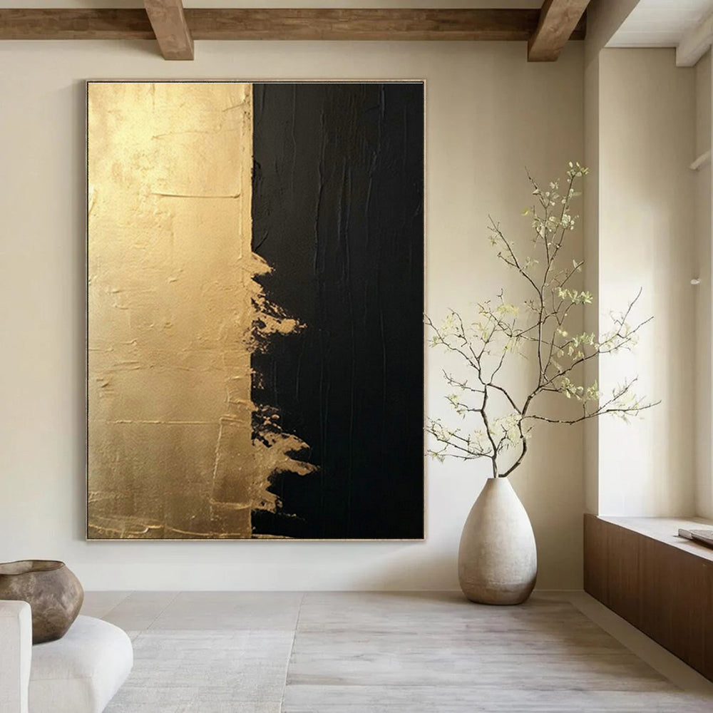 Original Handmade Abstract Canvas for Hallway and Cottage Dining Room DLZ1545