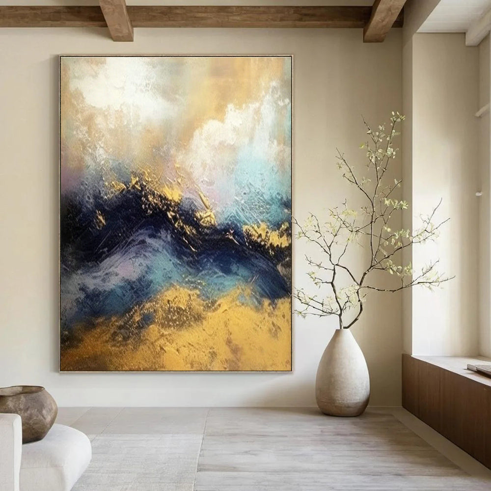 Tremendous - Depth Custom Hand - Painted Abstracts for Dining Room Celebration DLZ0447