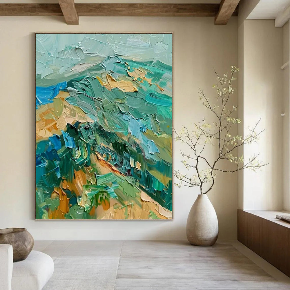 Handmade Abstract Art for Cottage Office Mouse Pad Rest Wall & Hallway Pet Water Fountain Niche DLZ1803