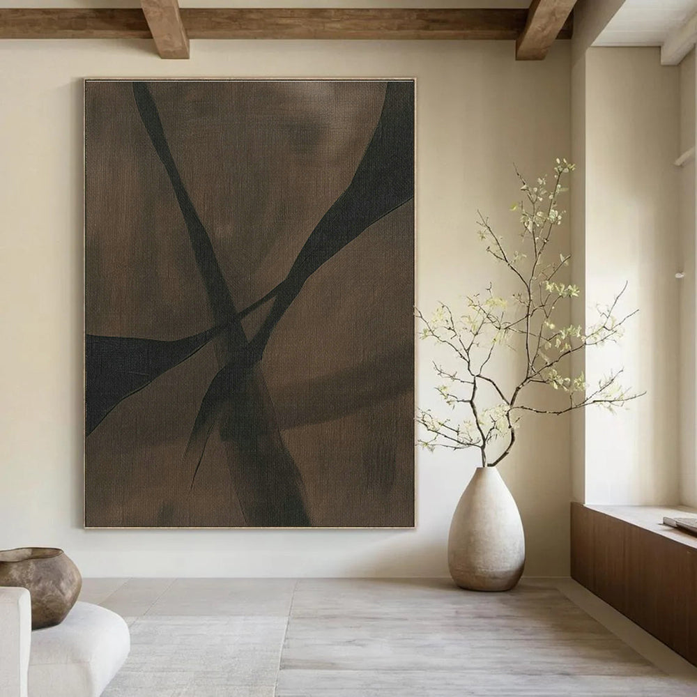 Massive Custom Abstract Mural for Cottage Bedroom & Dining Room DLZ1166
