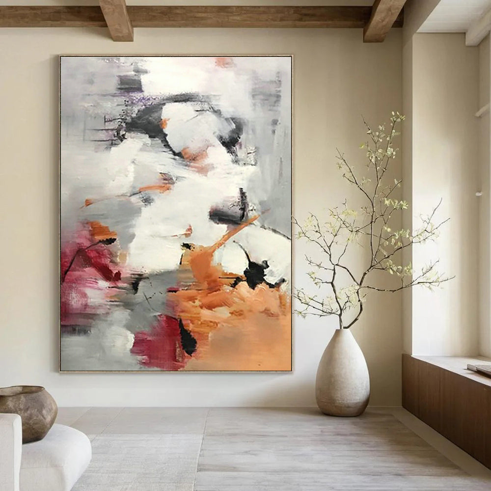 Roomy, Biodegradable Custom Hand - Painted Abstracts for Cottage Eco - Friendliness DLZ0478