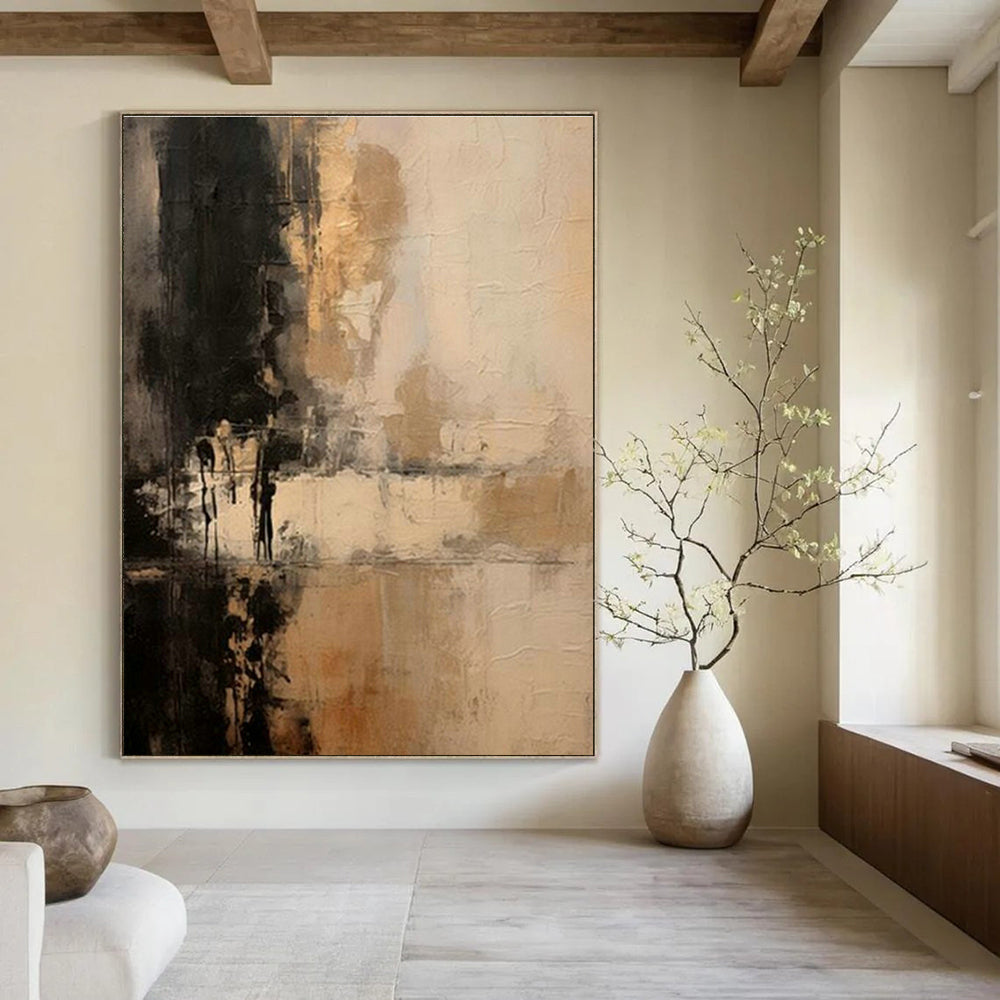 Giant Custom Abstract Canvases for Bedroom Focal Points DLZ0387