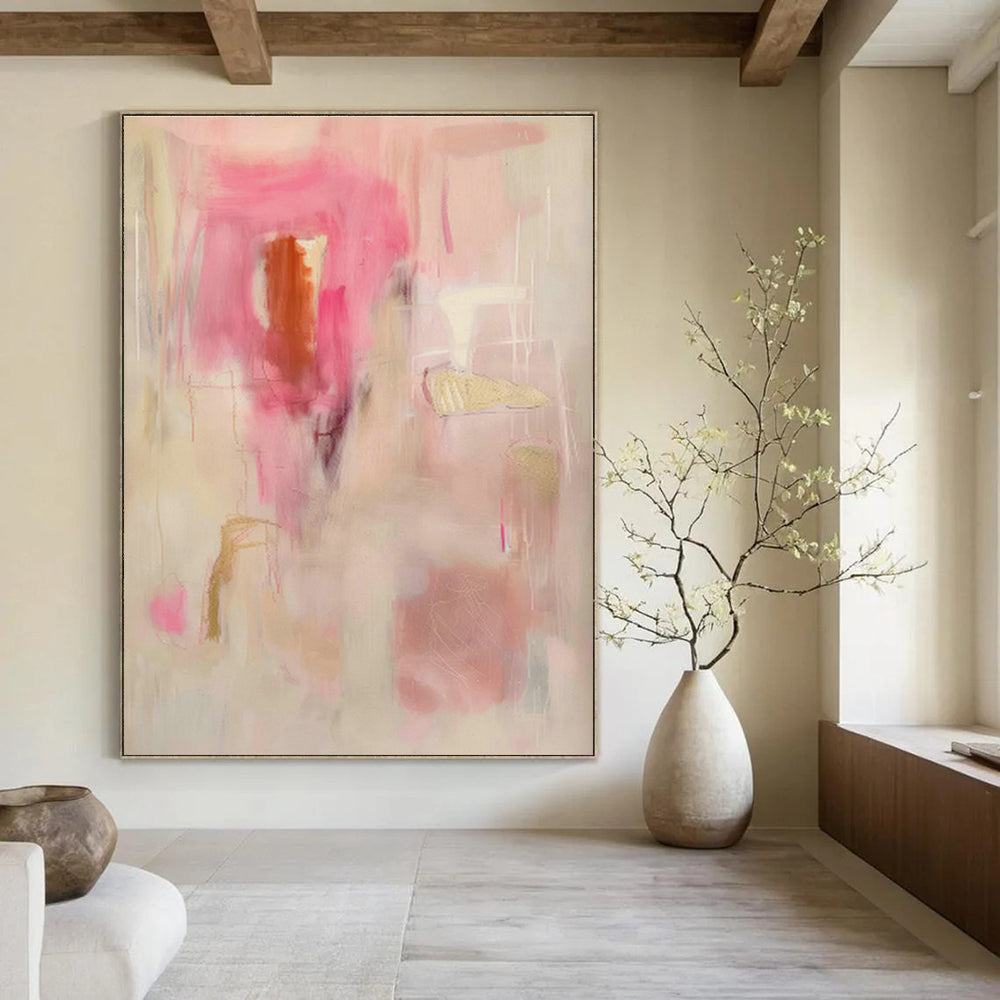 Oversized Hand - Painted Abstract Art for Office Cubicle Desktops & Entryway Mail Sorters DLZ0717