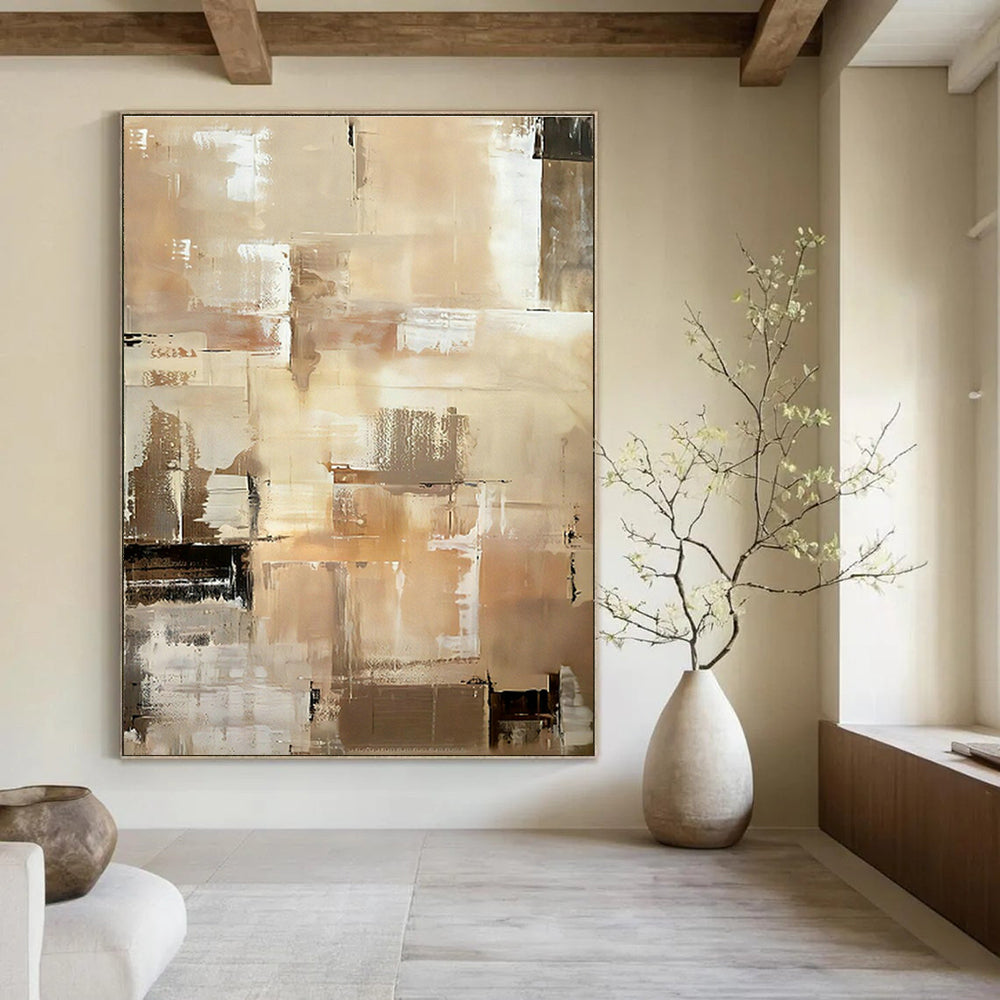 Custom Large-Scale Abstract Canvas for Hallway & Office DLZ0991