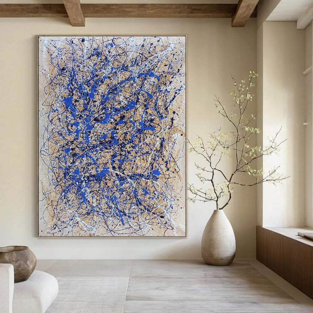 Custom Hand-Painted Abstract Art for Hallway & Entryway DLZ2280