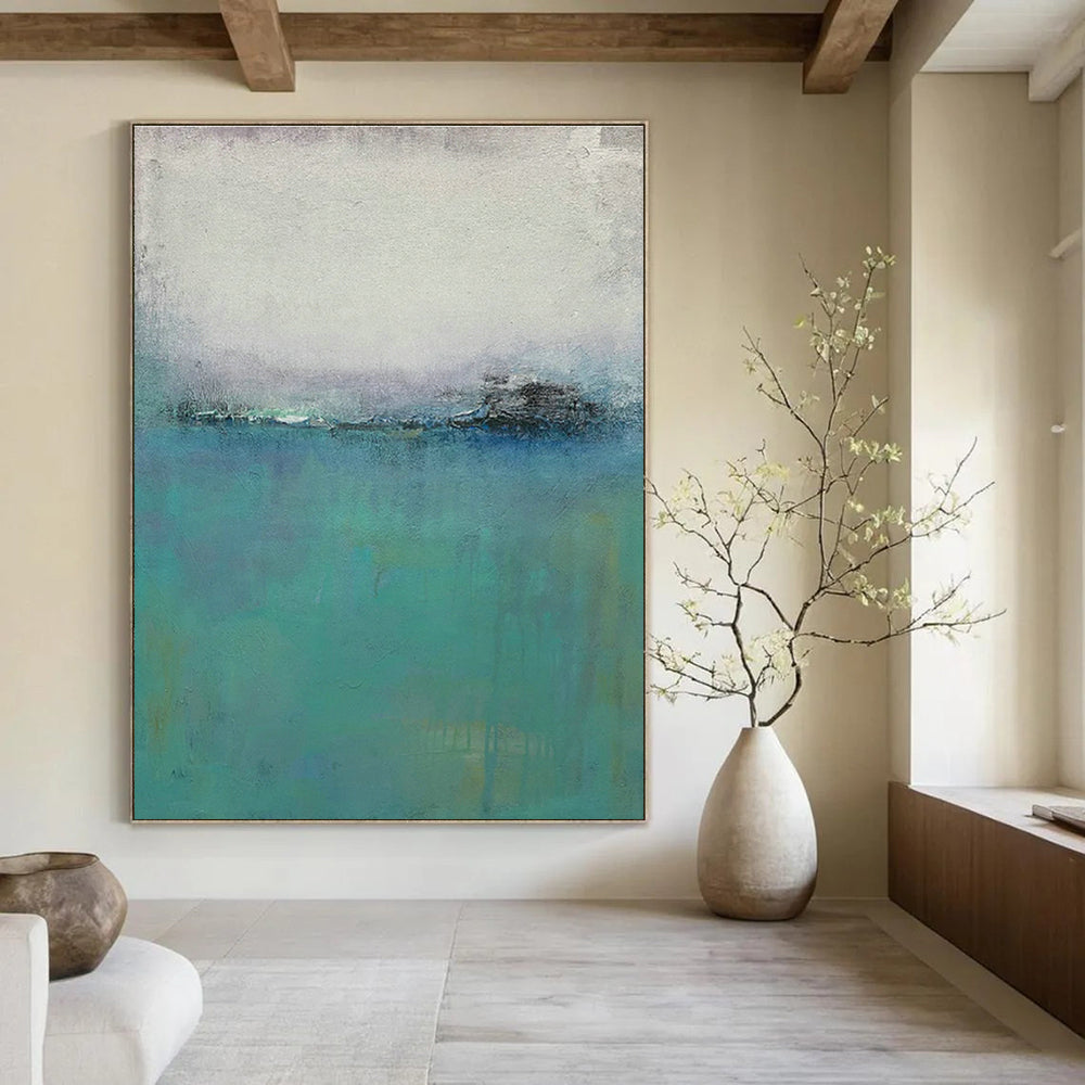 Oversized Tailored Abstract Painting for Dining Room & Cottage Entryway DLZ1227