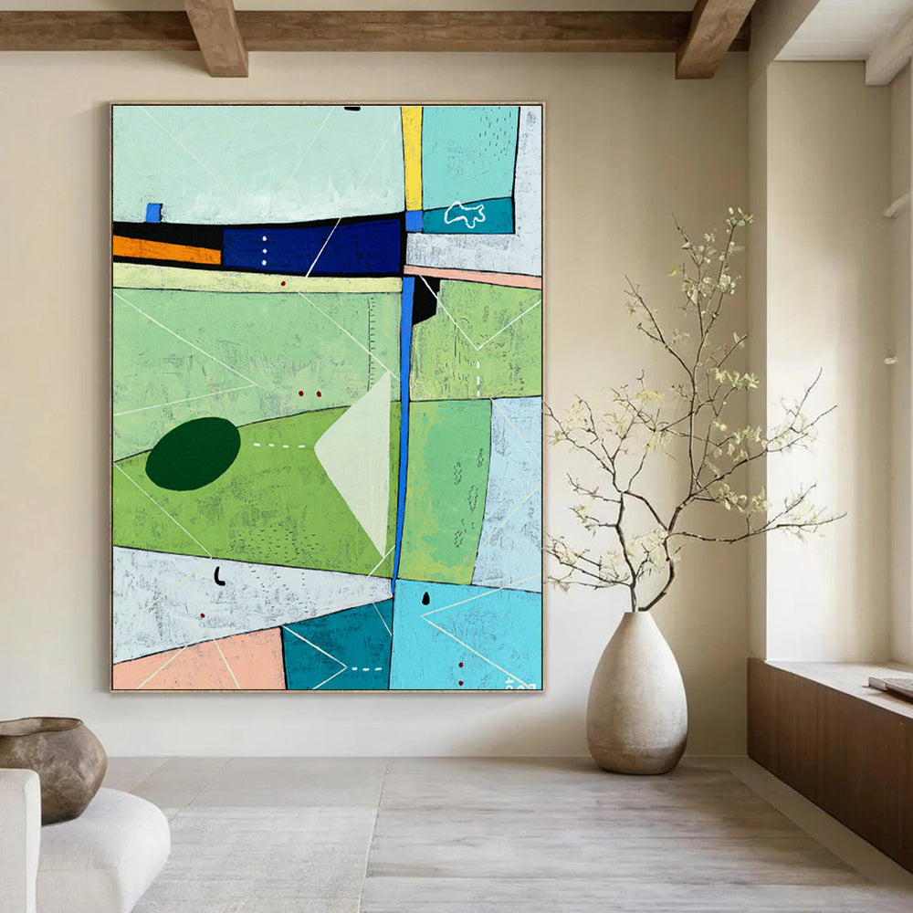 Colossal - Sized Custom Abstract Mural for Office & Bedroom DLZ1111