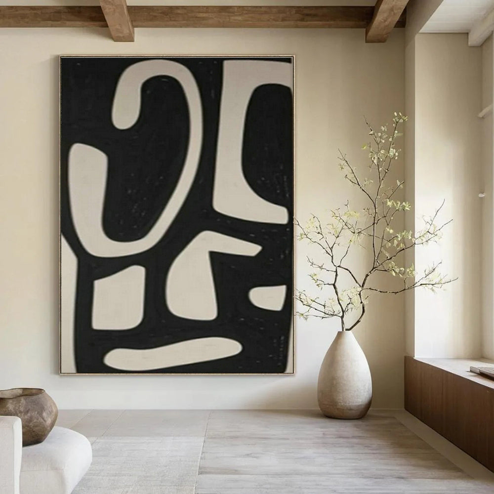 Oversized Custom Handmade Abstract Wall Art for Office Break Room and Cottage Dining Room Sideboard Wall DLZ1978