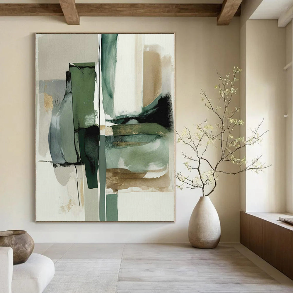 Handmade Abstract Wall Art for Cottage Bedroom & Entryway DLZ1643