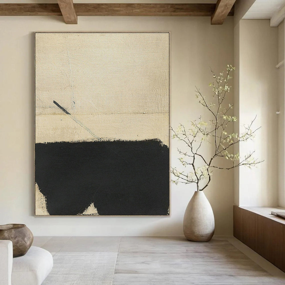 Hand-Painted Abstract Wall Murals with Scratch-Resistant Coating for Bedroom & Dining Room DLZ1429