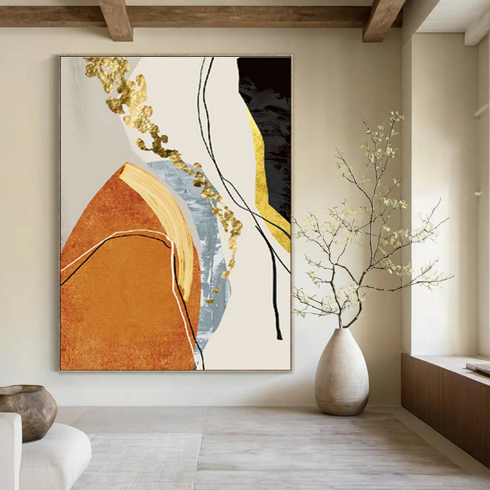 Gargantuan Tailored Hand Painted Abstract Canvas for Living Room & Bedroom DLZ2215