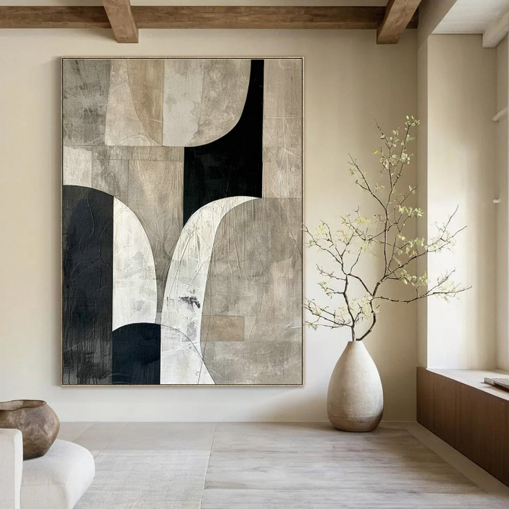 Hand - Painted Extra - Large Abstract Work for Bedroom & Living Room DLZ1327