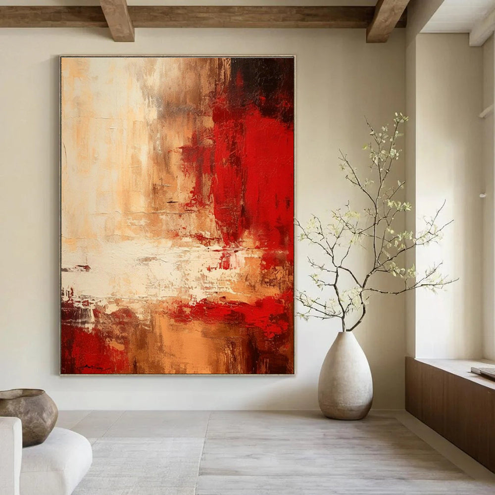 Original Handmade Abstract Canvas for Hallway & Cottage Office DLZ1655