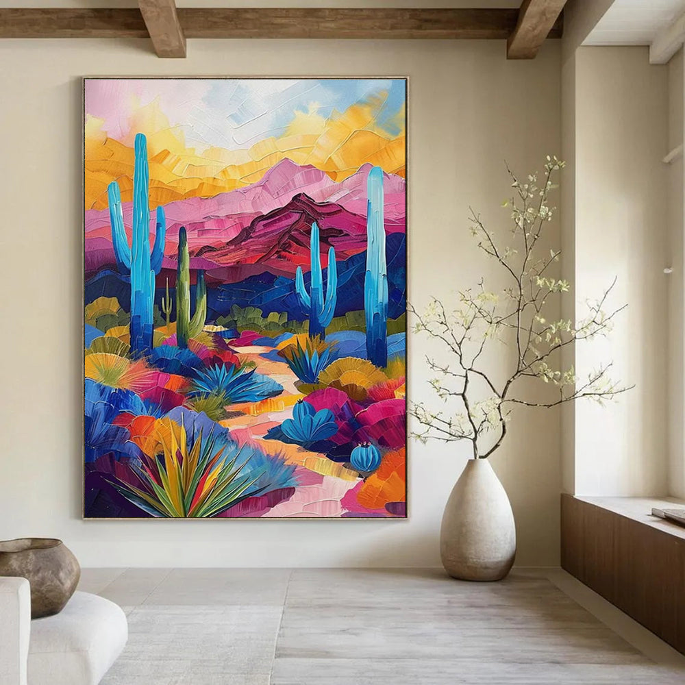 Oversized Tailored Abstract Canvas for Office & Dining Room DLZ2256