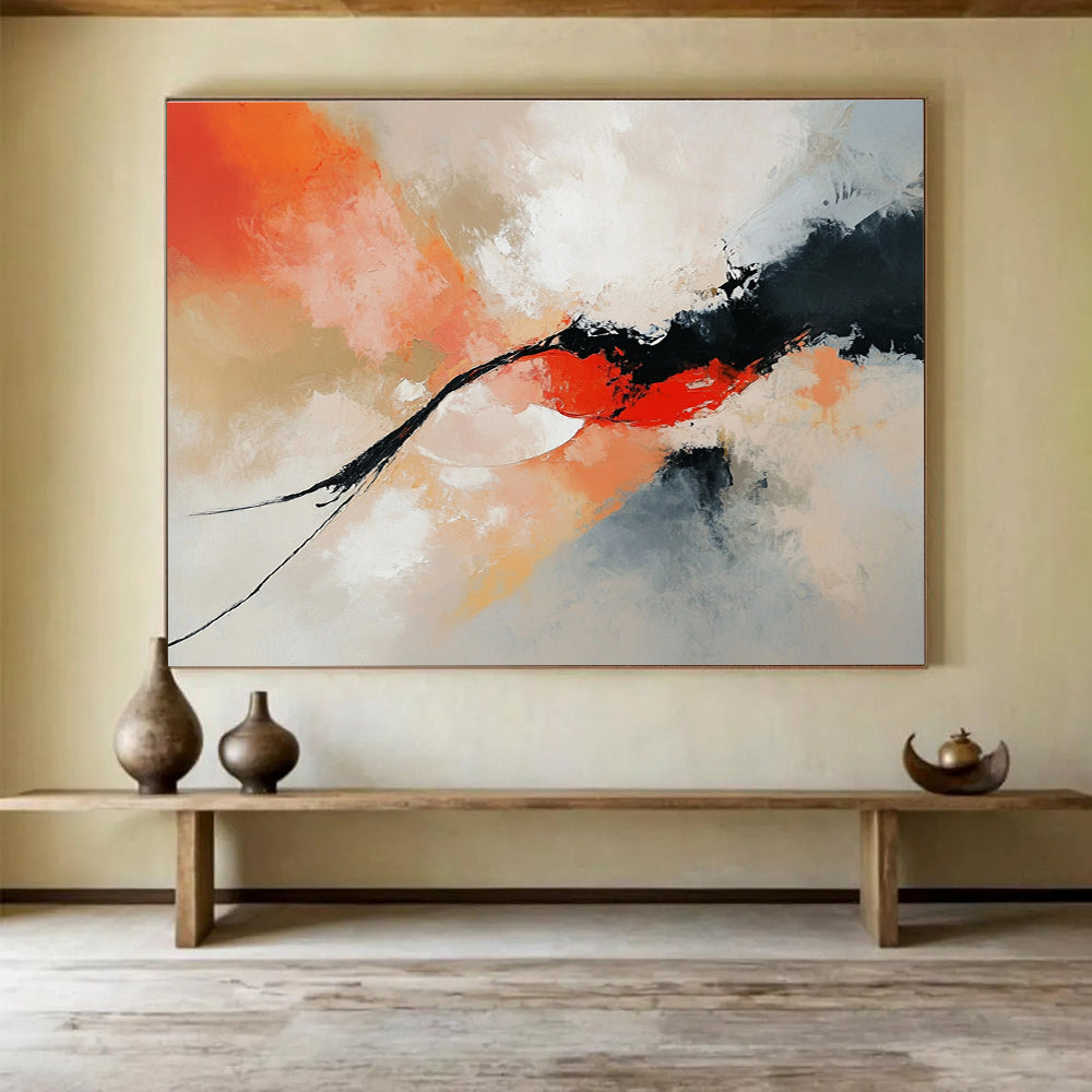 Dynamic Color Flow Abstract Painting with Expressive Brushstrokes DYP424