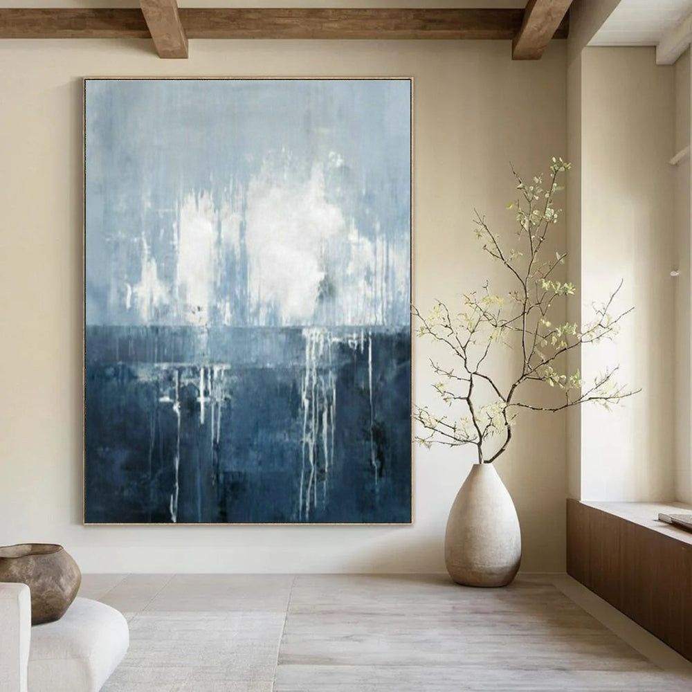Extra - Big, Custom - Created Hand Painted Abstract Art for Entryway & Dining Room DLZ2045