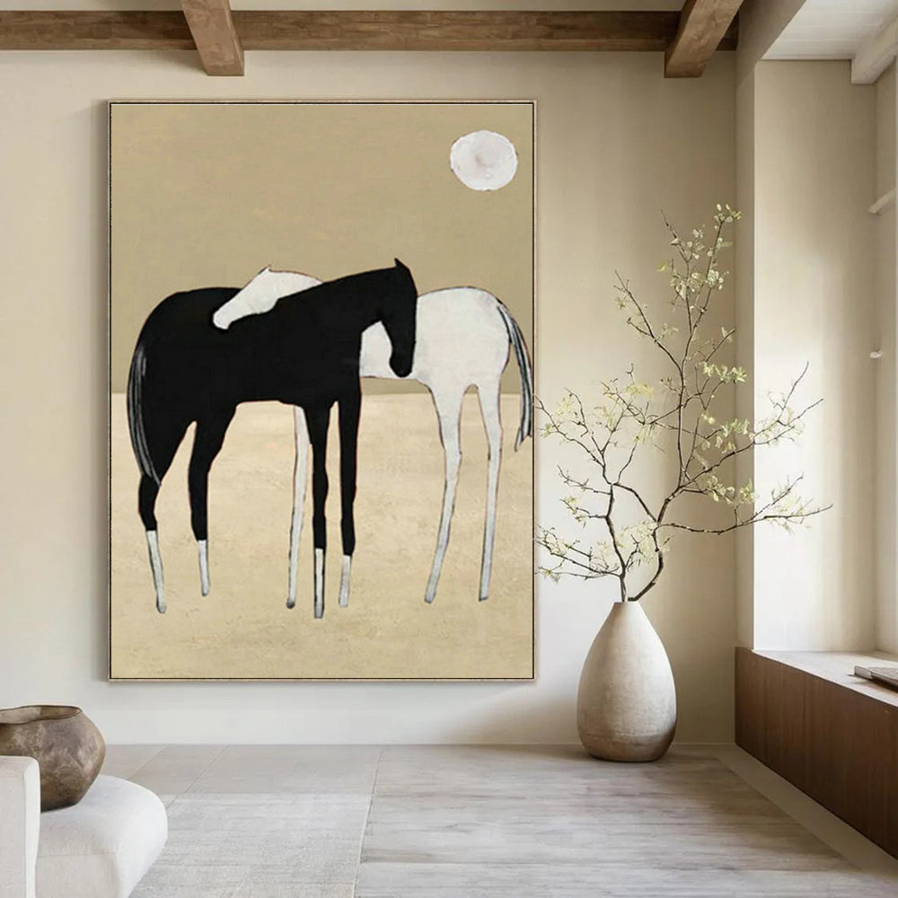 Hand - Painted Abstract Wall Art Trios for Cottage Hallway & Entryway DLZ1417