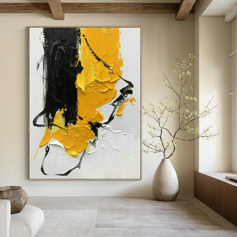 Custom Hand-Painted Abstract Art for Entryway and Dining Room DLZ1447