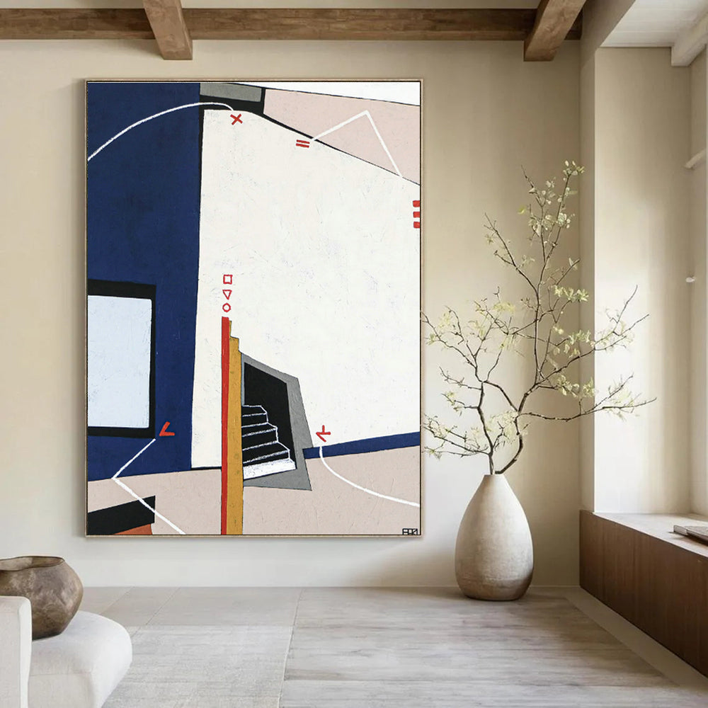 Gargantuan Bespoke Abstract Painting for Bedroom & Entryway DLZ1113