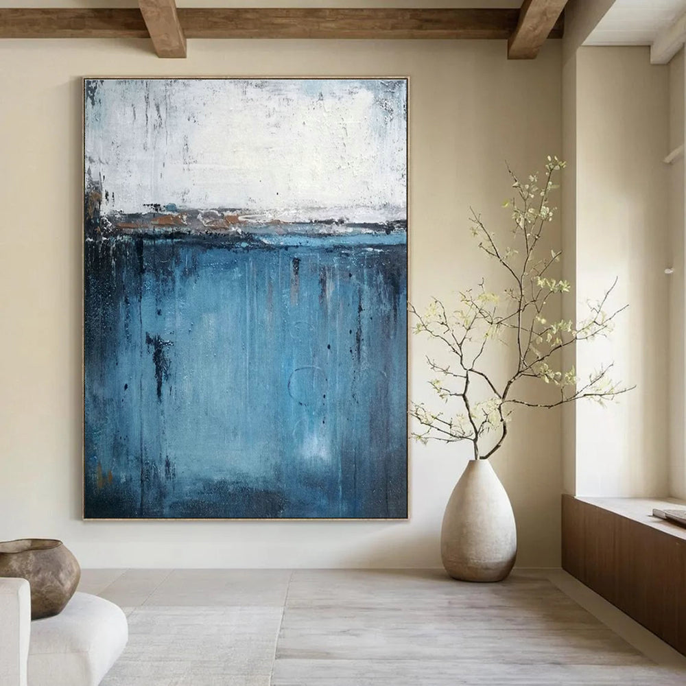 Extra - Large Bespoke Abstract Painting for Cottages & Bedroom DLZ2258