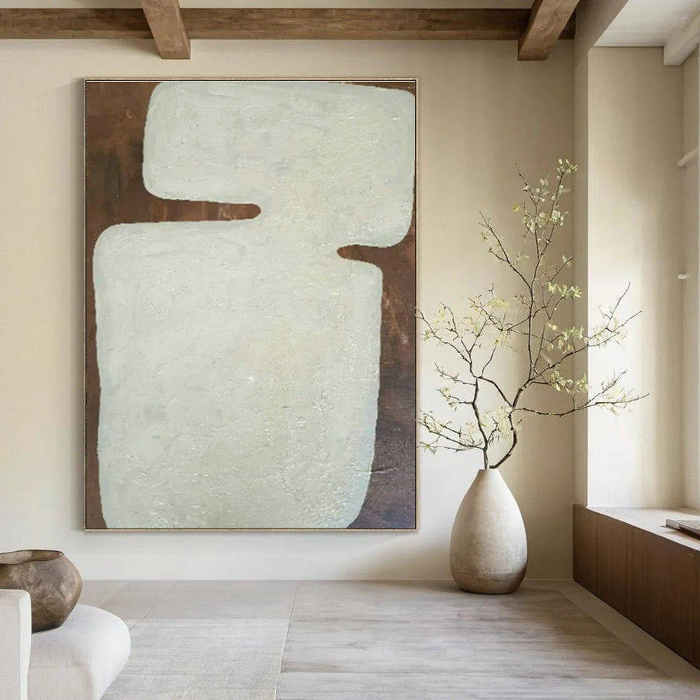 Oversized Custom Handmade Abstract Painting for Bedroom Wardrobe Interior Doors and Hallway Linen Closet Shelves DLZ1897
