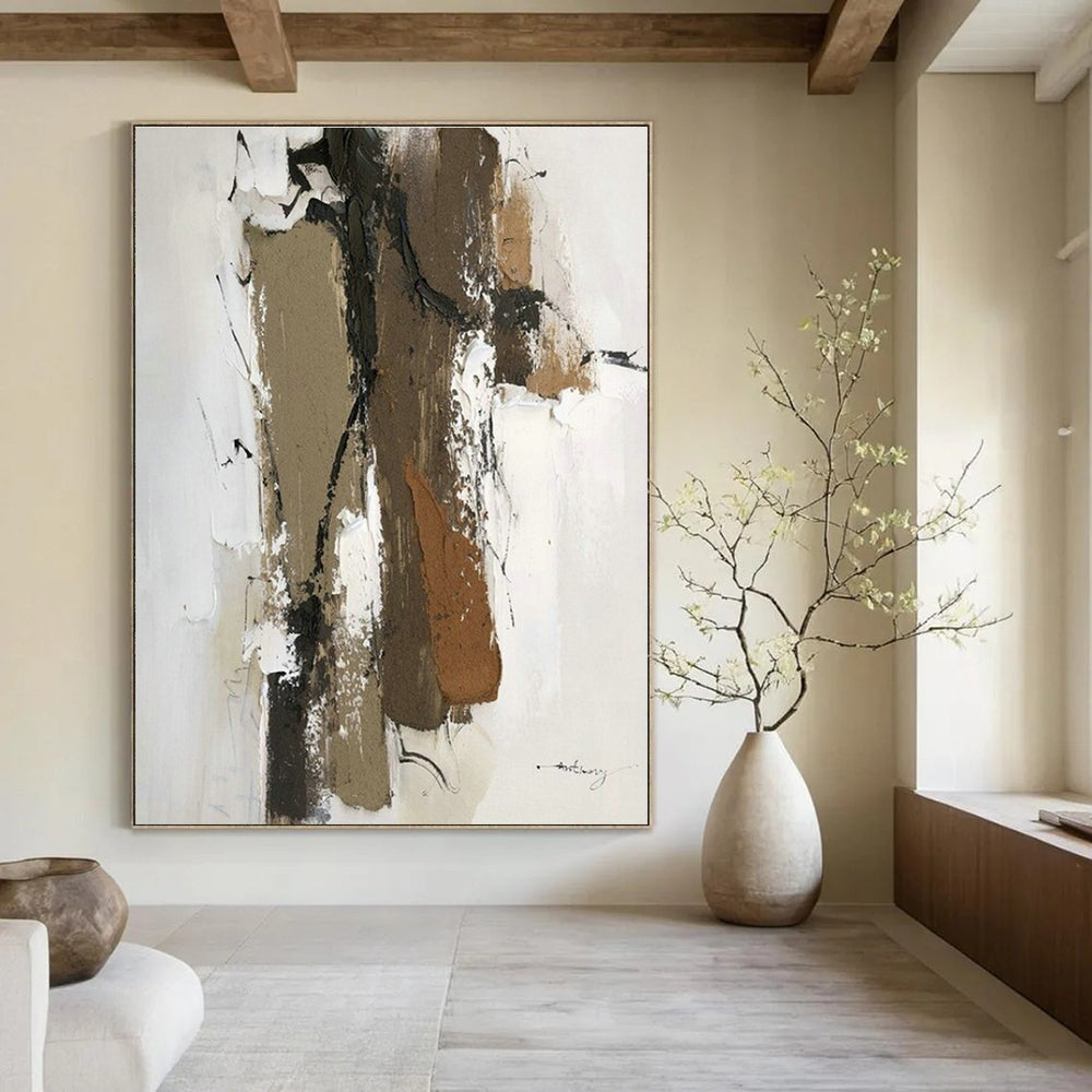 Hand-Crafted Abstract Wall Decor for Cottage Living Room Fireplace Surround and Office Partition DLZ1676