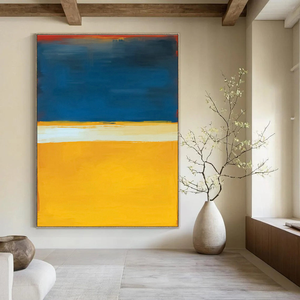 Oversized, Multi - Panel Custom Abstract Art for Bedroom Drama DLZ0451