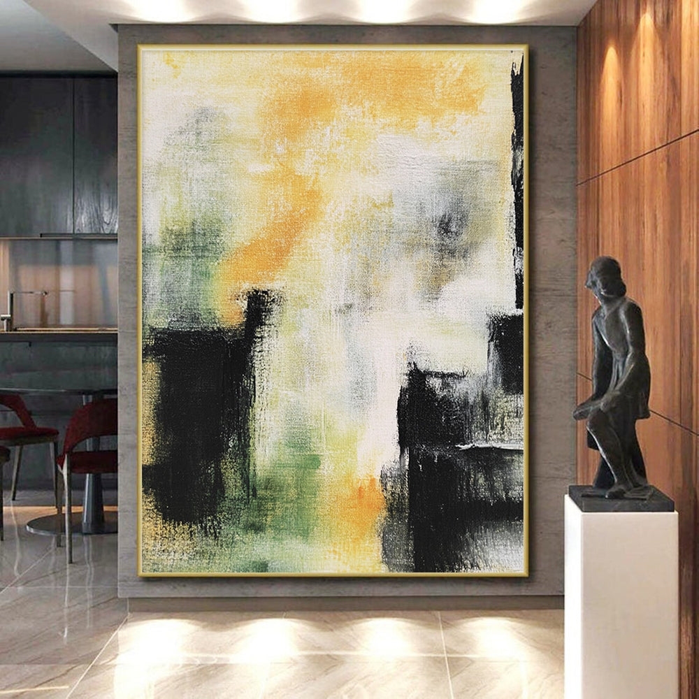 Colorful Abstract Painting with Dynamic Strokes GER435