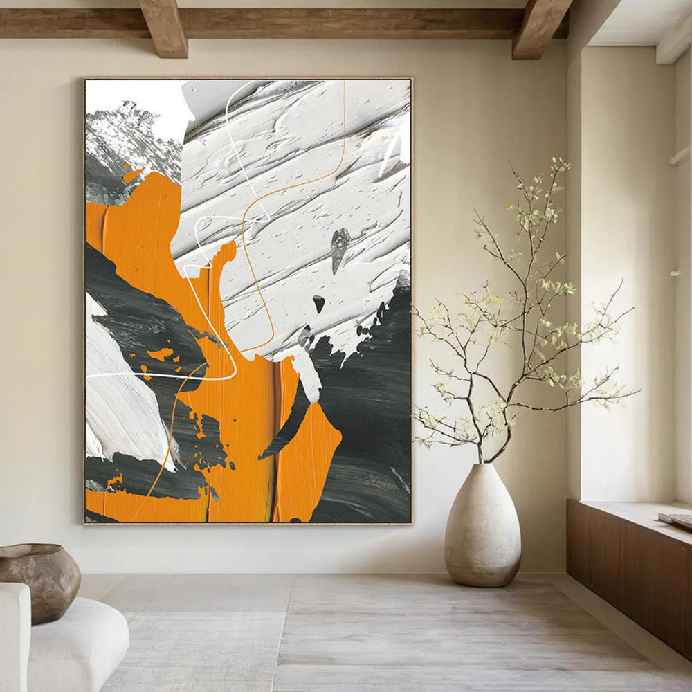 Tremendous Custom - Fit Hand Painted Abstract Wall Decor for Living Room & Dining Room DLZ2228