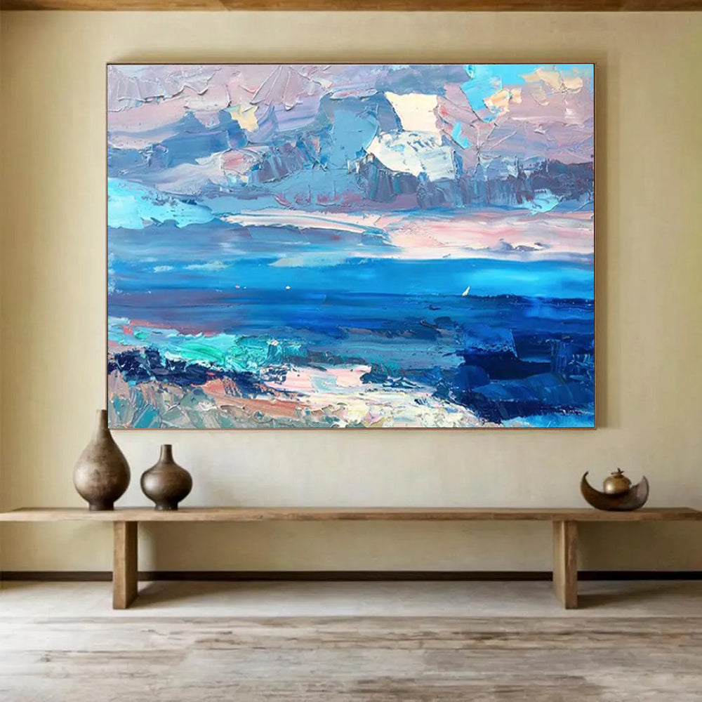 Abstract Sea and Sky Oil Painting THY440
