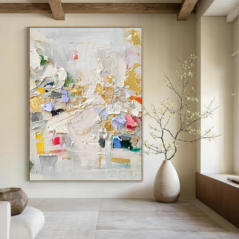 Handmade Abstract Wall Art for Office and Cottage Entryway DLZ1589