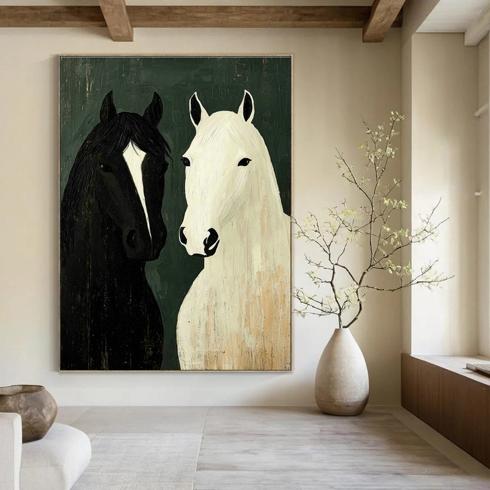 Massive Bespoke Hand-Painted Abstract Artwork for Entryway & Dining Room DLZ1010