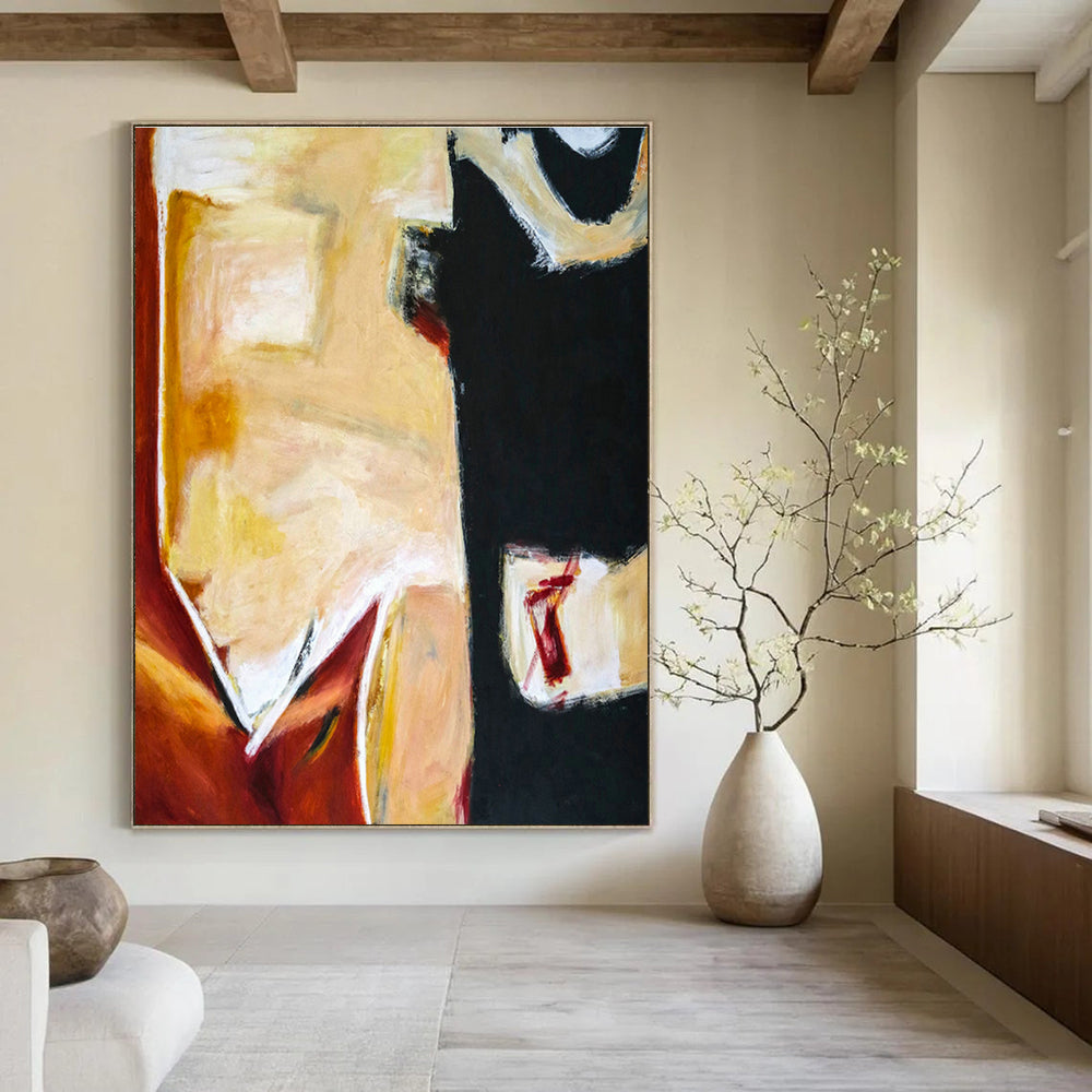 Gigantic - Scale Custom-Made Abstract Wall Hanging for Living Room & Entryway DLZ1097