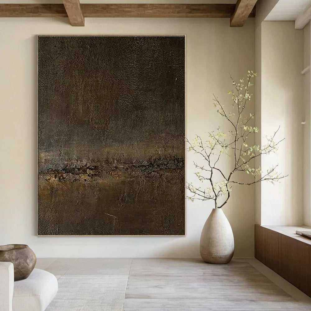 Large Customizable Handmade Abstract Painting for Cottage Living Room Bay Window and Bedroom Alcove DLZ1843