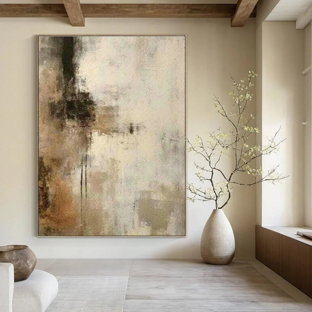 Monumental Personalized Handmade Abstract Painting for Hallway & Cottage DLZ2126