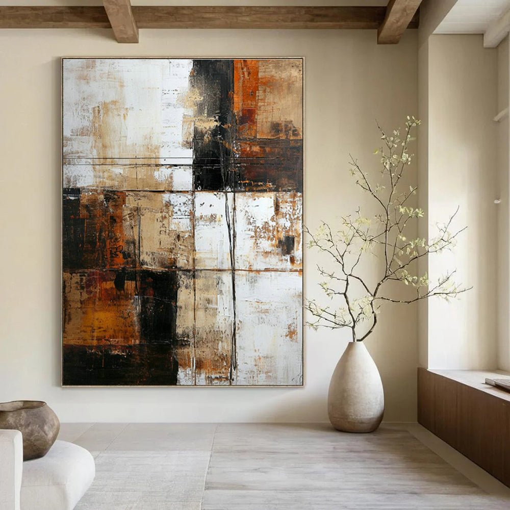 Handmade Large Abstract Creation for Office & Entryway DLZ1315