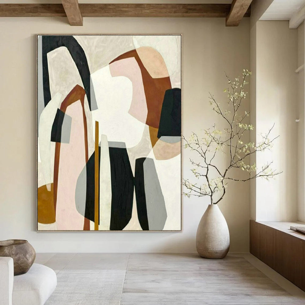 Original Handmade Abstract Canvas for Entryway and Cottage Dining Room DLZ1515