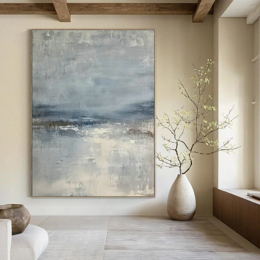 Large Hand-Painted Abstract Painting for Cottage Bedroom Blanket Ladder Wall & Hallway Umbrella Stand Base Wall DLZ1747